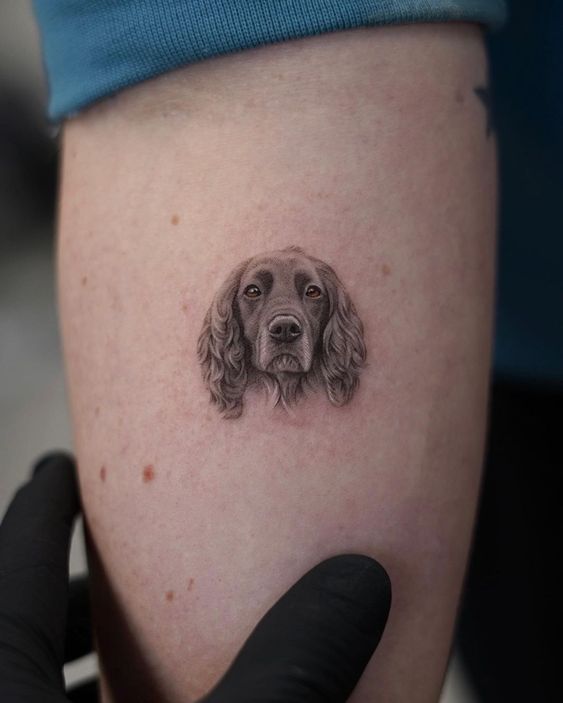 tatuaż psiaka